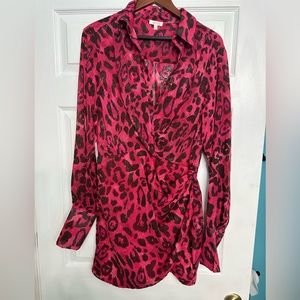 Fuchsia cocktail dress- boutique purchase.